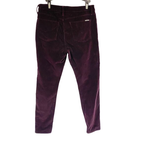 Hudson Nico Midrise Velvet Ankle Skinny Jeans in Violet Trance Size 30 - Picture 5 of 12